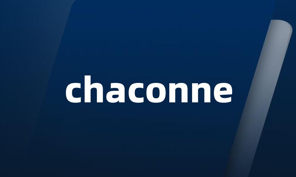 chaconne