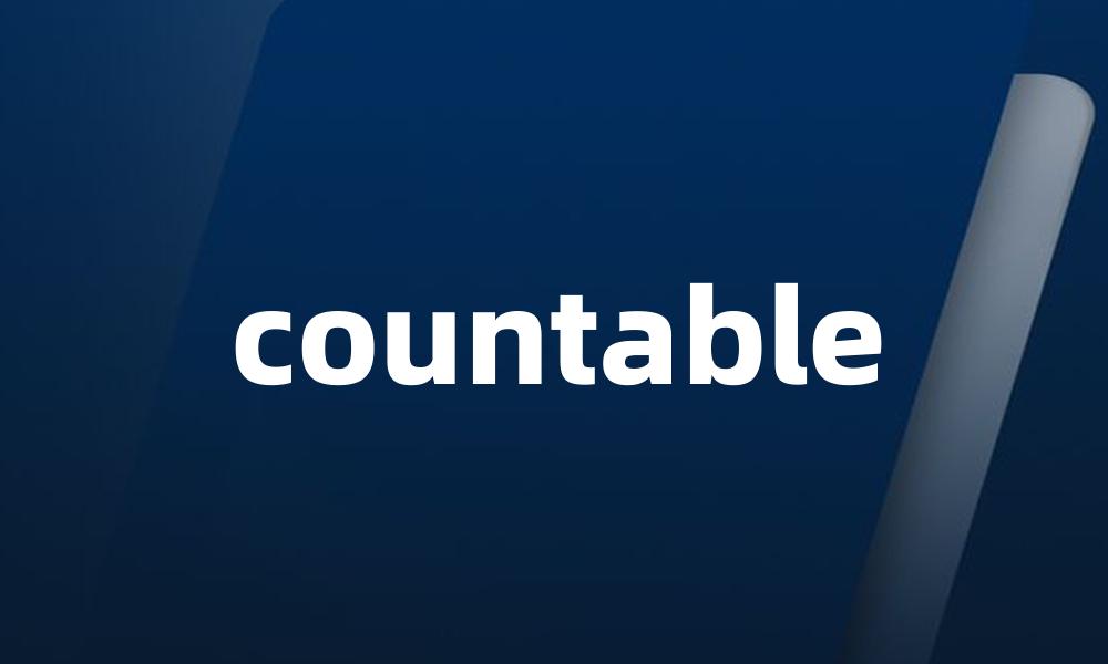 countable
