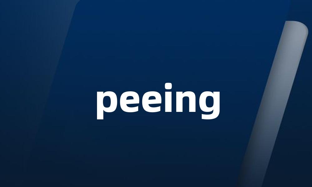 peeing