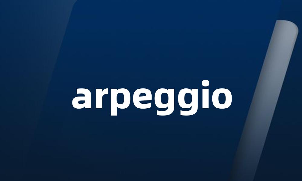 arpeggio