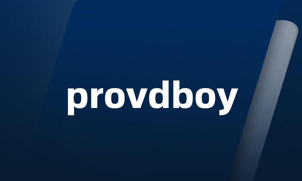 provdboy