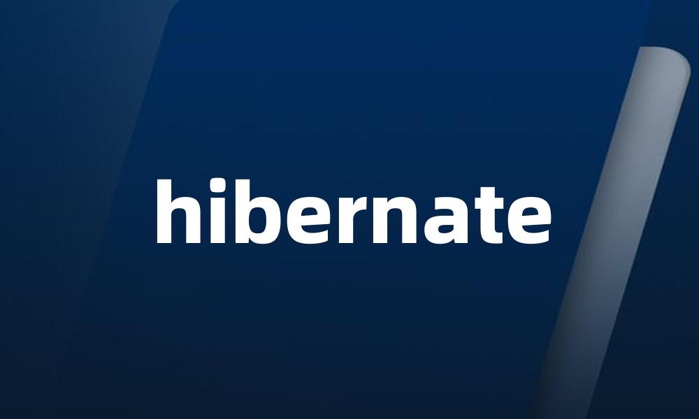 hibernate