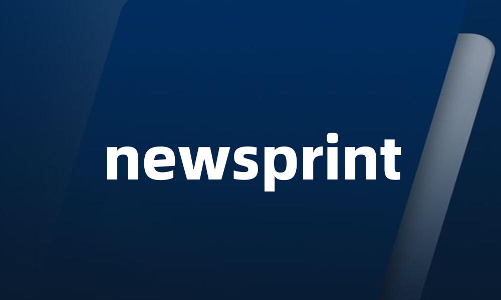 newsprint