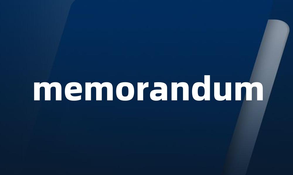 memorandum