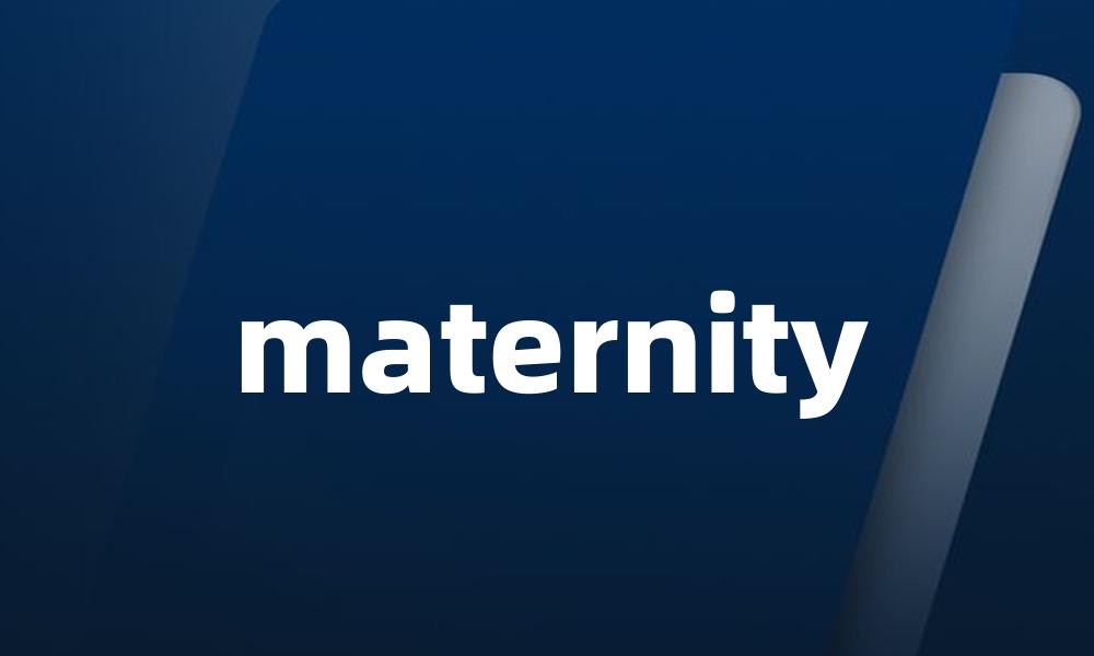 maternity