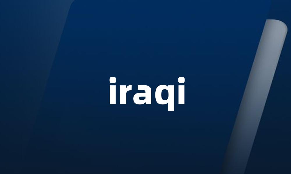 iraqi