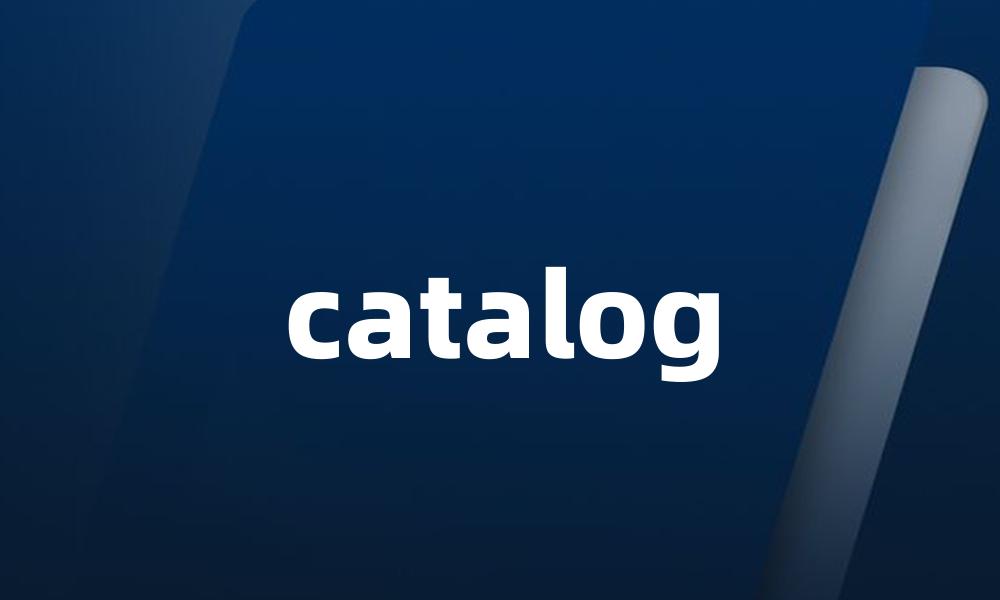 catalog