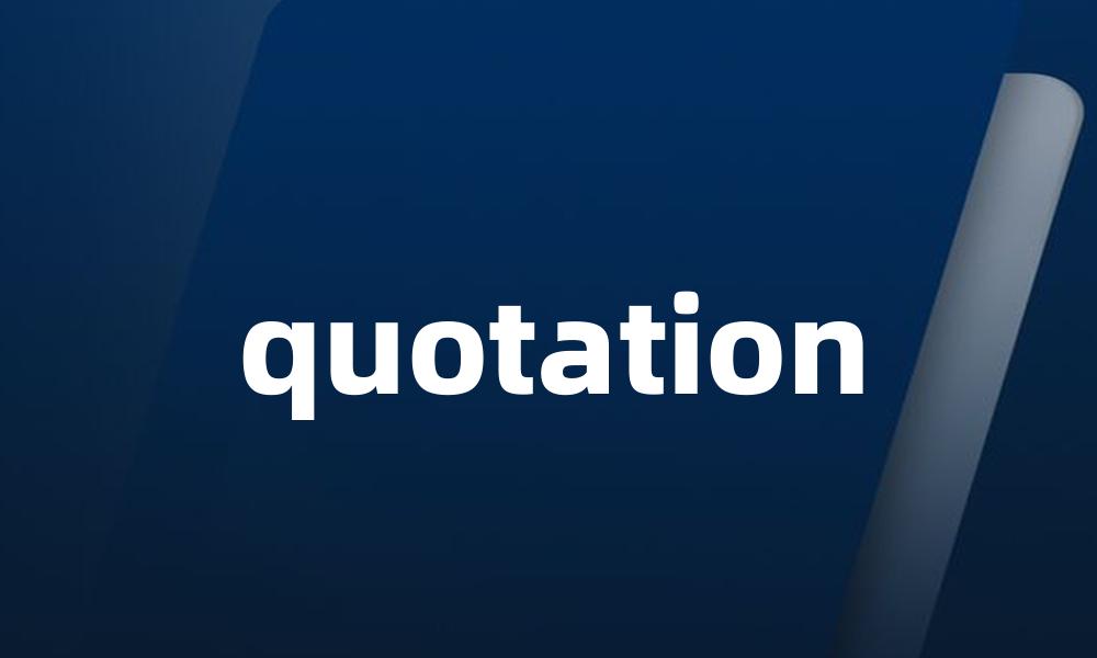quotation
