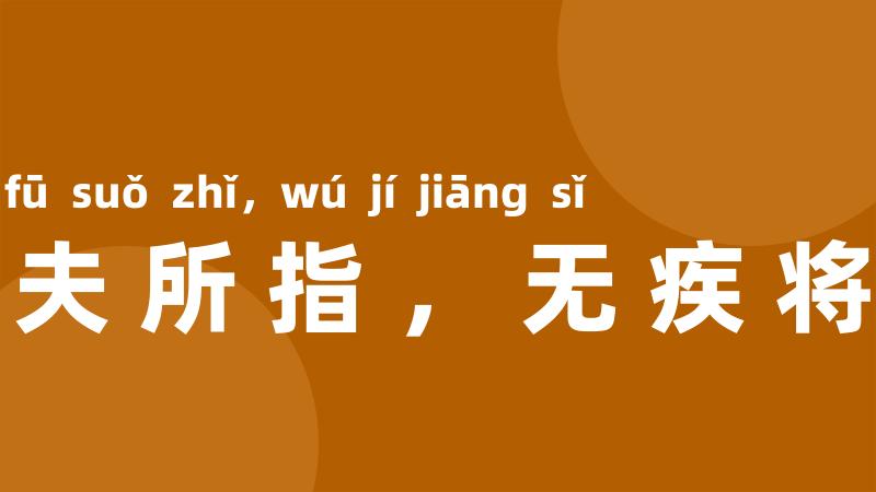千夫所指,无疾将死