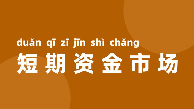 短期资金市场