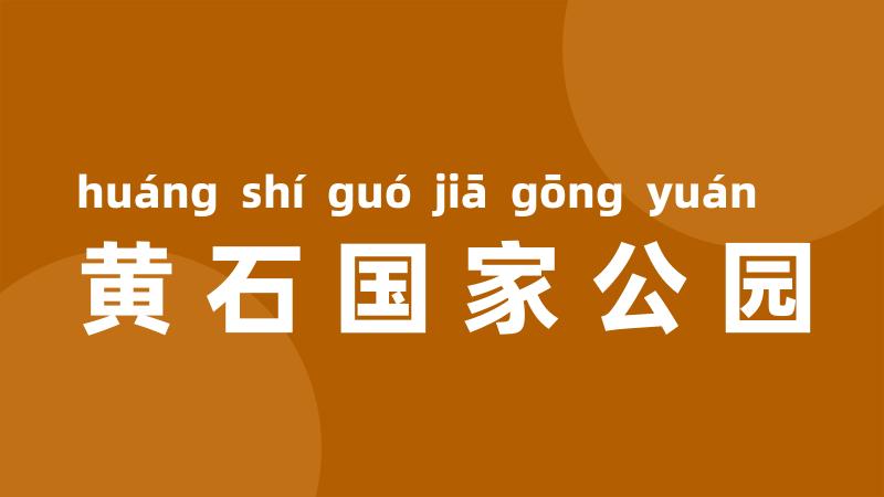 黄石国家公园