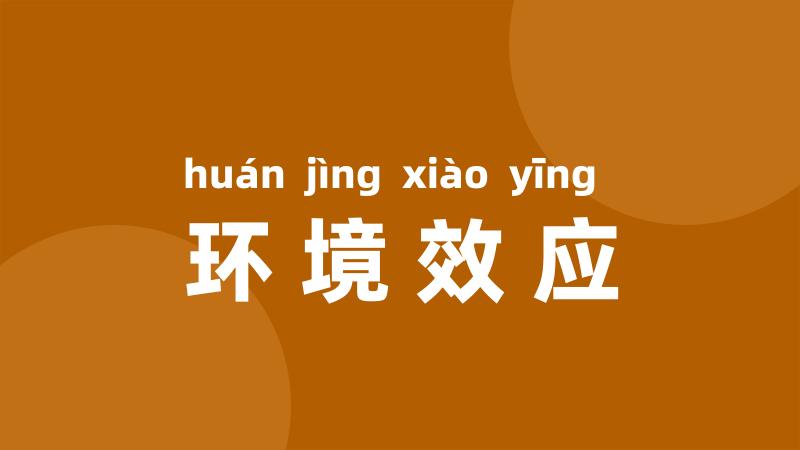 环境效应