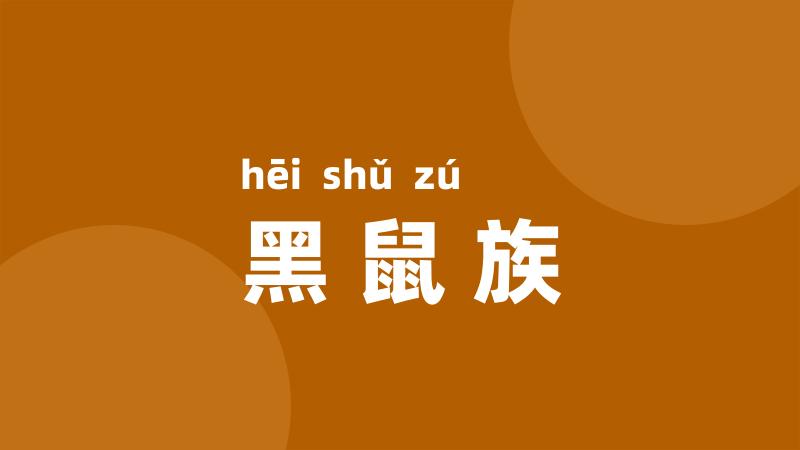 黑鼠族
