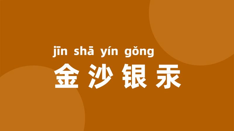 金沙银汞