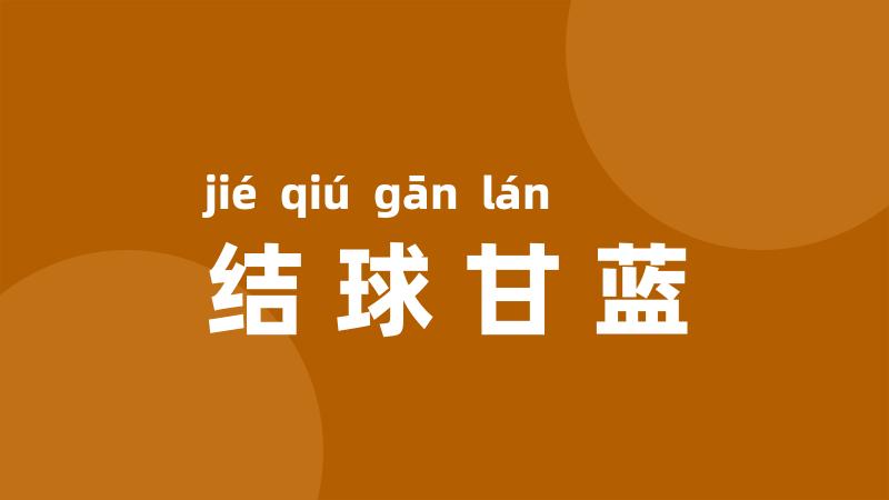 结球甘蓝