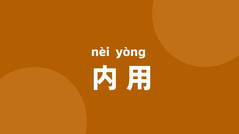 内用