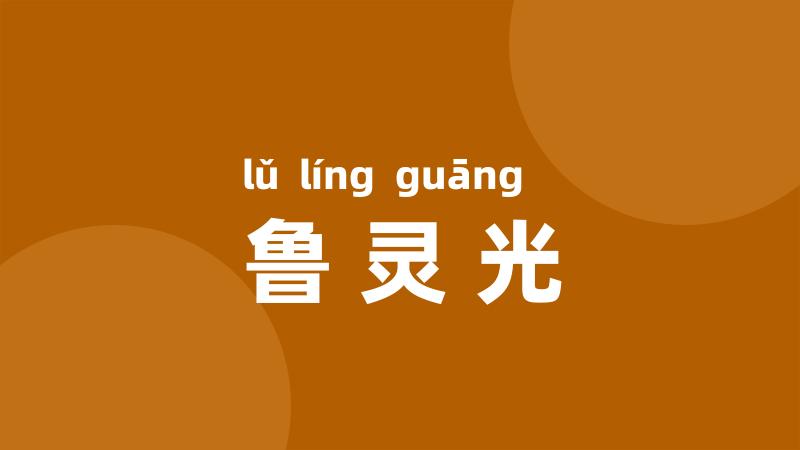 鲁灵光