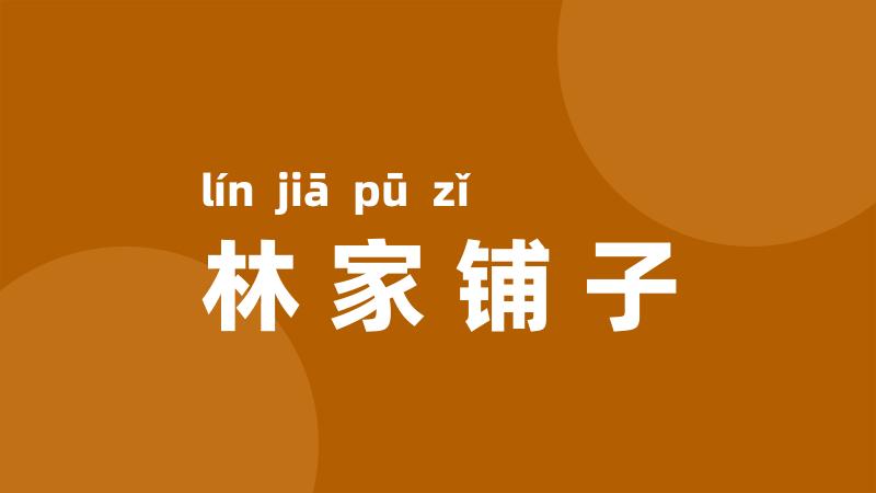 林家铺子