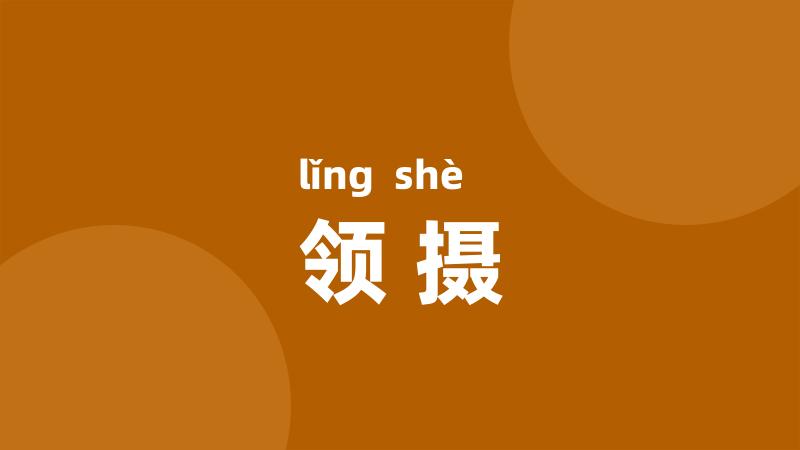 领摄