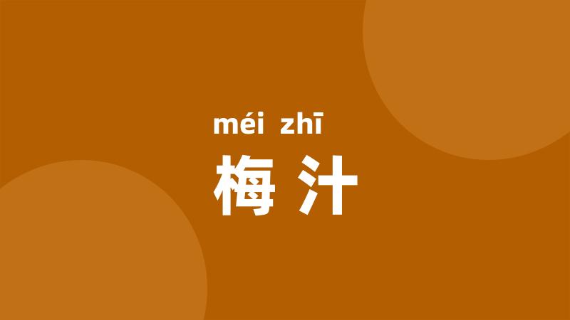 梅汁