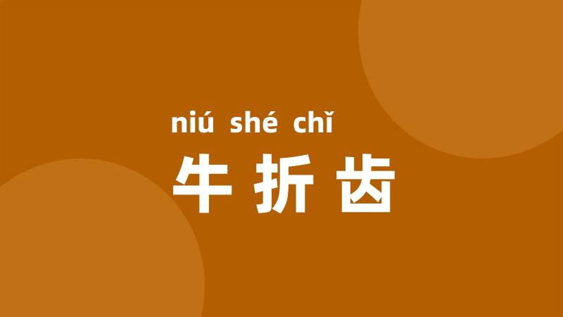 牛折齿