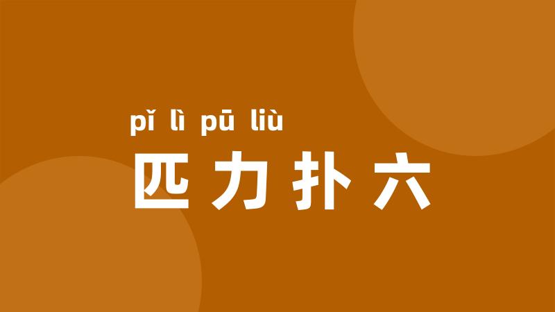 匹力扑六