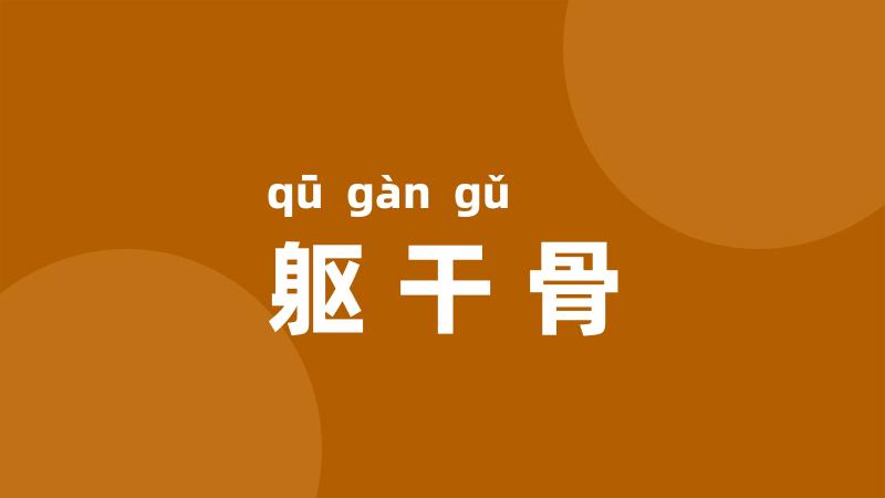 躯干骨