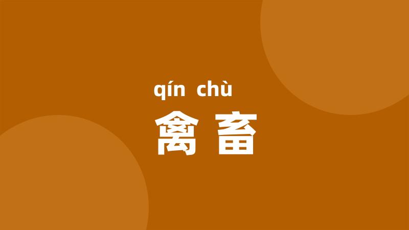 禽畜