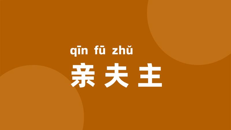亲夫主