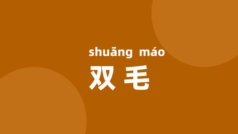 双毛
