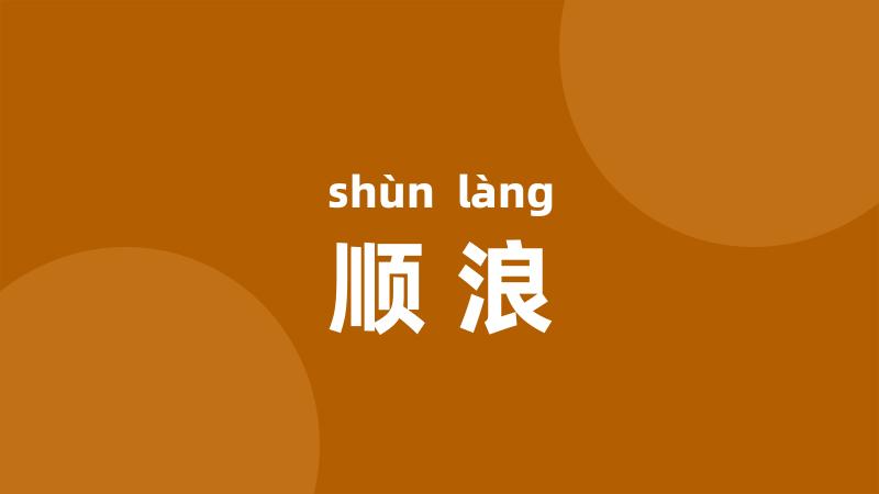 顺浪