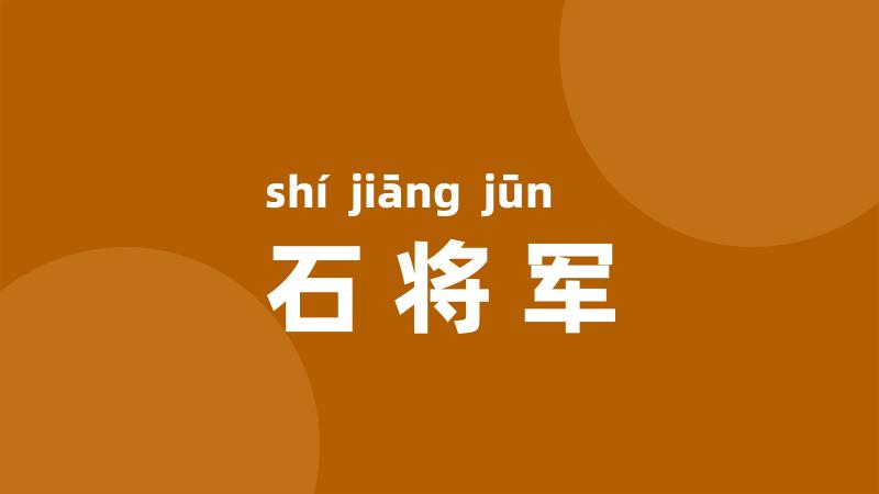 石将军