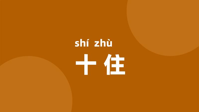 十住