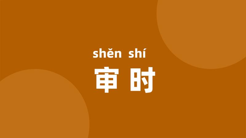 审时