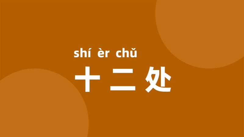 十二处