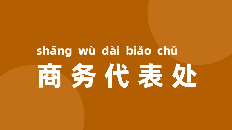商务代表处