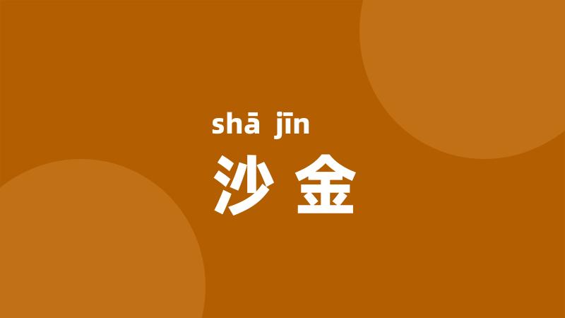 沙金