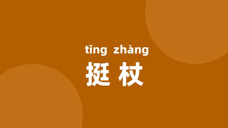 挺杖