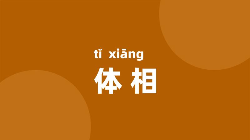 体相