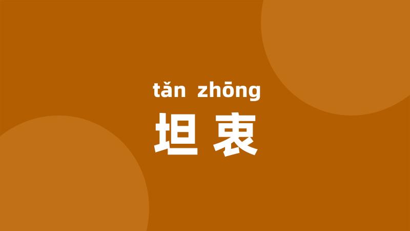 坦衷
