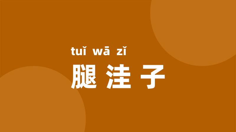 腿洼子