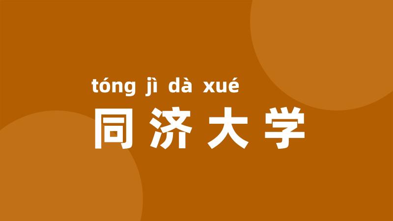 同济大学