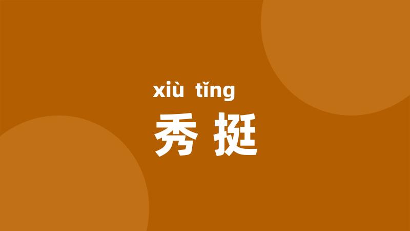 秀挺