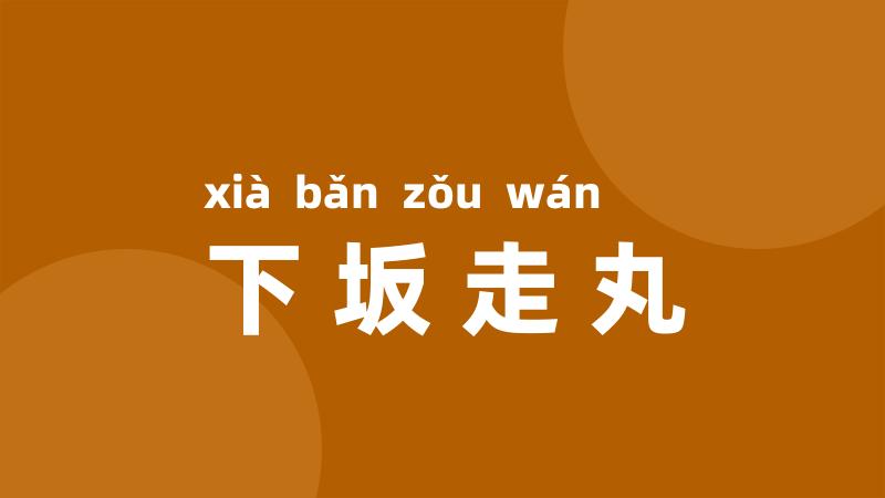 下坂走丸