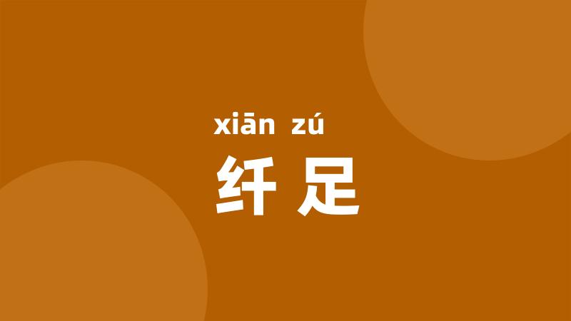 纤足