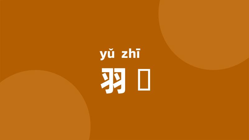 羽巵