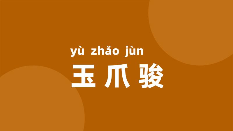 玉爪骏