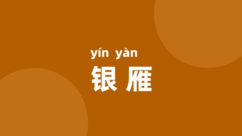 银雁