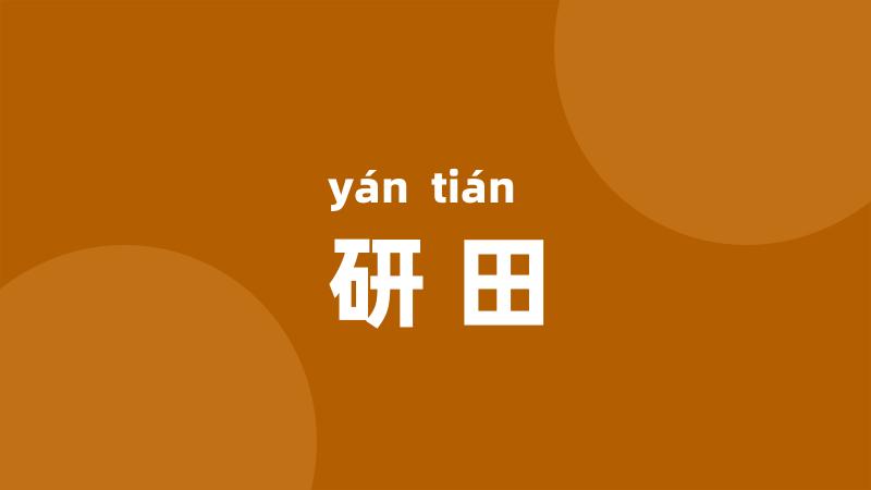 研田