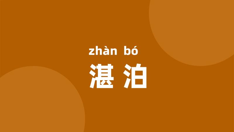 湛泊